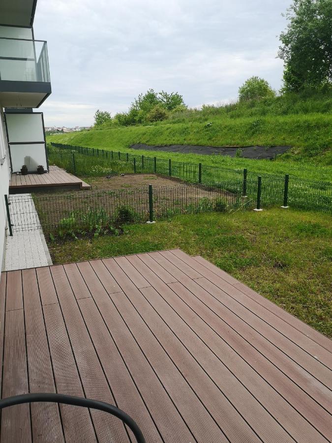 Apartament Z Tarasem I Ogrodem Blisko Centrum Gdansk Exterior foto